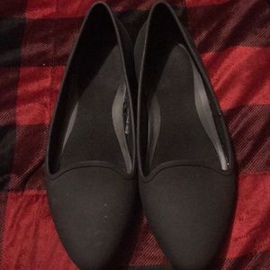 Black Crocs Flats